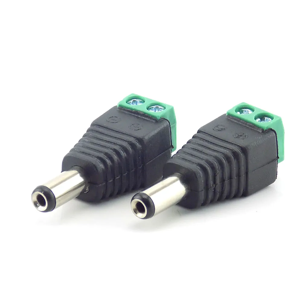 10 Pcs 12V DC Power 5.5mmx2.1mm Male Plug Jack Adapter Video Balun Converter Connector for Led Strip Light CCTV Camera 
10 Pcs 12V DC Power 5.5mmx2.1mm Male Plug Jack Adapter Video Balun Converter Connector for Led Strip Light CCTV Camera