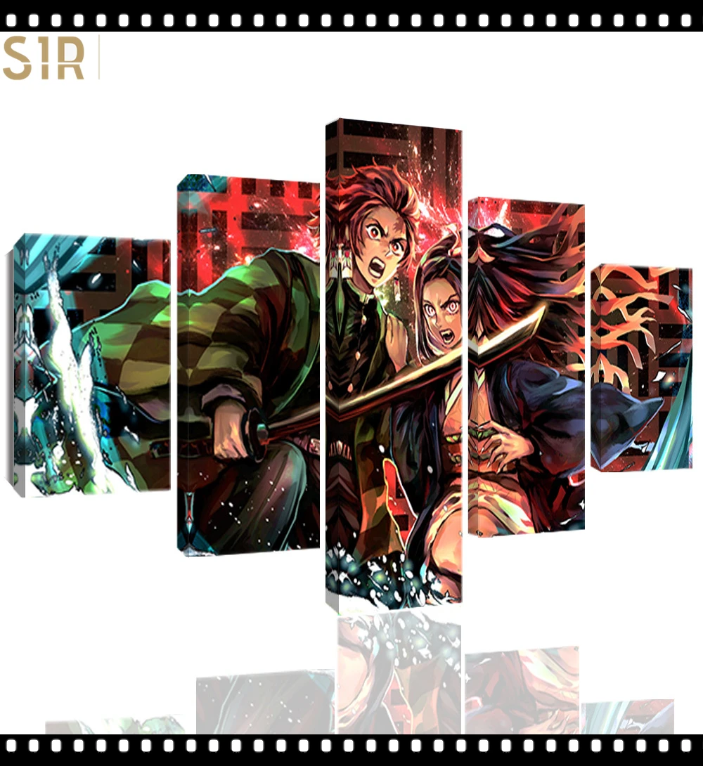 Настенное искусство Kimetsu No Yaiba, 5 шт., Картина на холсте, плакат, картины, домашний декор, гостиная, HD Печатный игровой плакат, аниме настенное и...
Настенное искусство Kimetsu No Yaiba, 5 шт., Картина на холсте, плакат, картины, домашний декор, гостиная, HD Печатный игровой плакат, аниме настенное и...