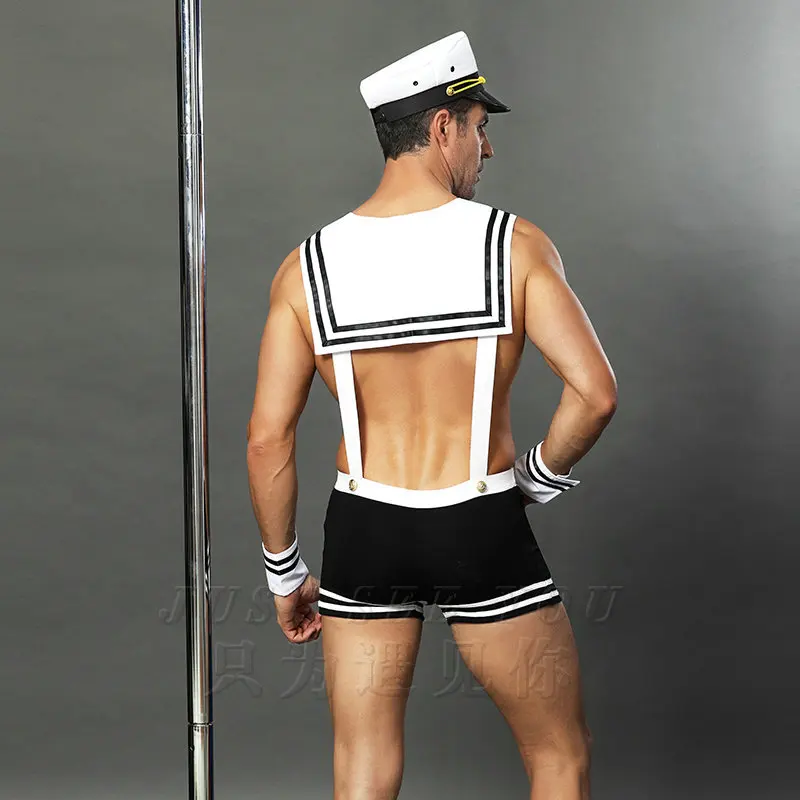 Erotic Lingerie Sexy Mens Cosplay Lingerie Suit Sailor Suit Navy Uniform Uniform Seduction Erotic Clothing Siamese Underwear
Erotic Lingerie Sexy Mens Cosplay Lingerie Suit Sailor Suit Navy Uniform Uniform Seduction Erotic Clothing Siamese Underwear