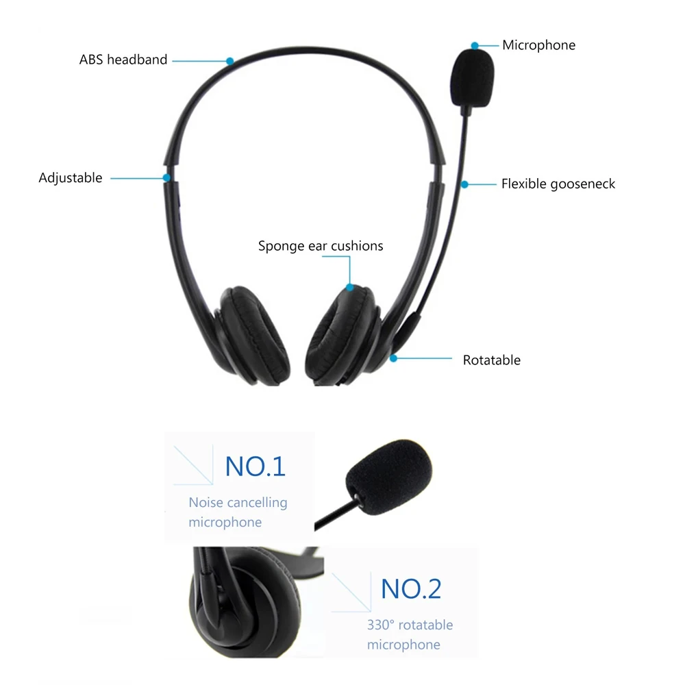 OY136 3.5mm Computer Headset with Mic Noise Cancelling Head-mounted Headphone Wired Call Center Headset for Business Call Center 
OY136 3.5mm Computer Headset with Mic Noise Cancelling Head-mounted Headphone Wired Call Center Headset for Business Call Center