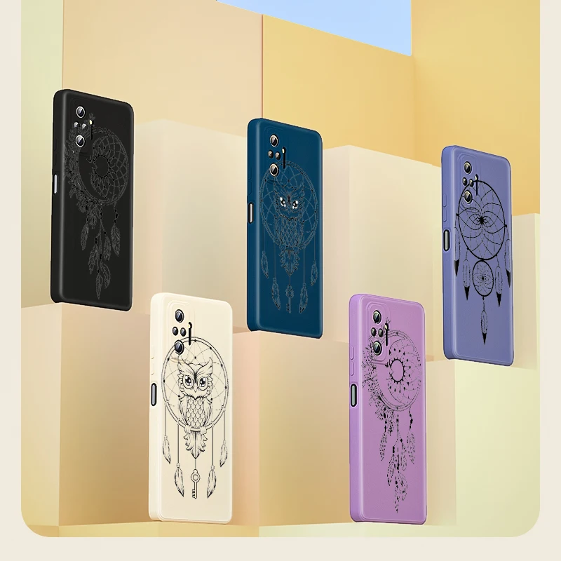 Dream Catcher Owl for Xiaomi Redmi Note 10 10T 9 9T 8 8T 7 Pro Max 5G Luxury Liquid Silicone Soft Cover Phone Case
Dream Catcher Owl for Xiaomi Redmi Note 10 10T 9 9T 8 8T 7 Pro Max 5G Luxury Liquid Silicone Soft Cover Phone Case