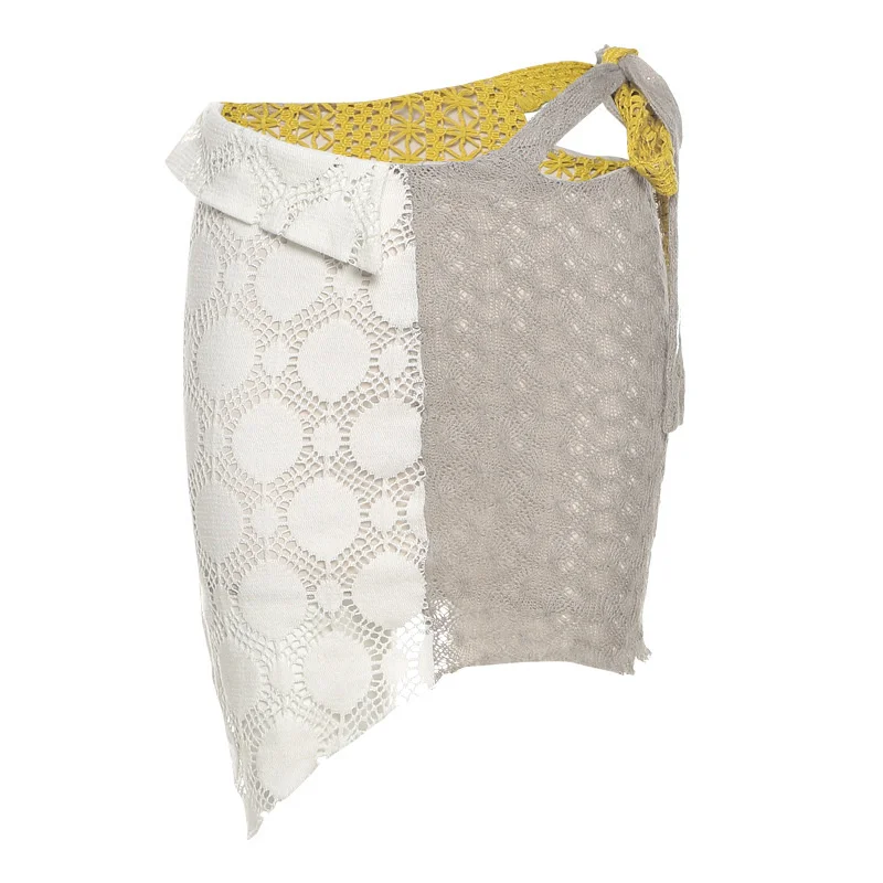 Summer Women's Street Photo Fashion Irregular Lace Up Stitching Color Contrast Slim Sexy Bag Hip Skirt Ladies Dresses
Summer Women's Street Photo Fashion Irregular Lace Up Stitching Color Contrast Slim Sexy Bag Hip Skirt Ladies Dresses