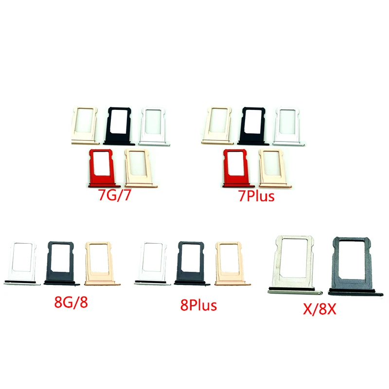 Держатель Micro Nano SIM-карты слот для лотка запасная часть Iphone 7 7P 7plus 8 8P Plus держатель