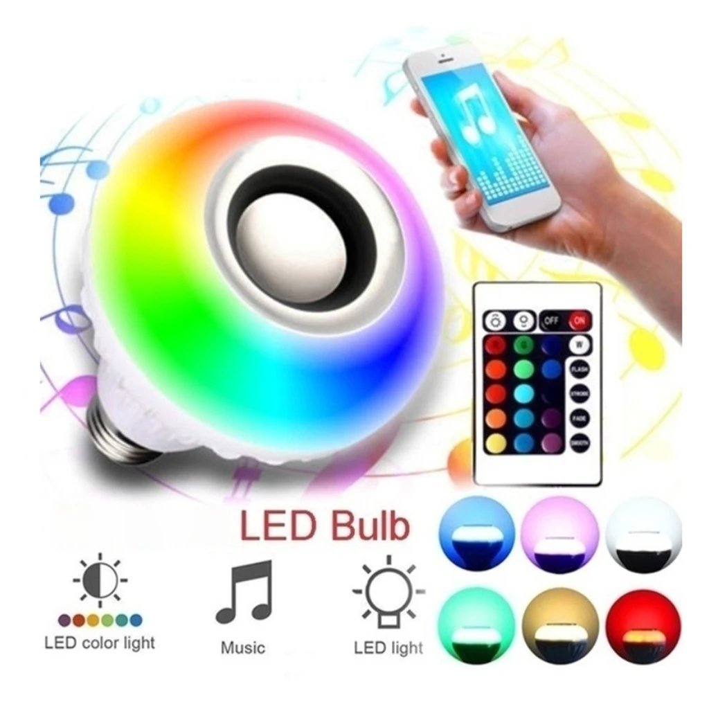 Светодиодная умная светильник почка E27/B22 меняющая цвет RGB с регулируемой