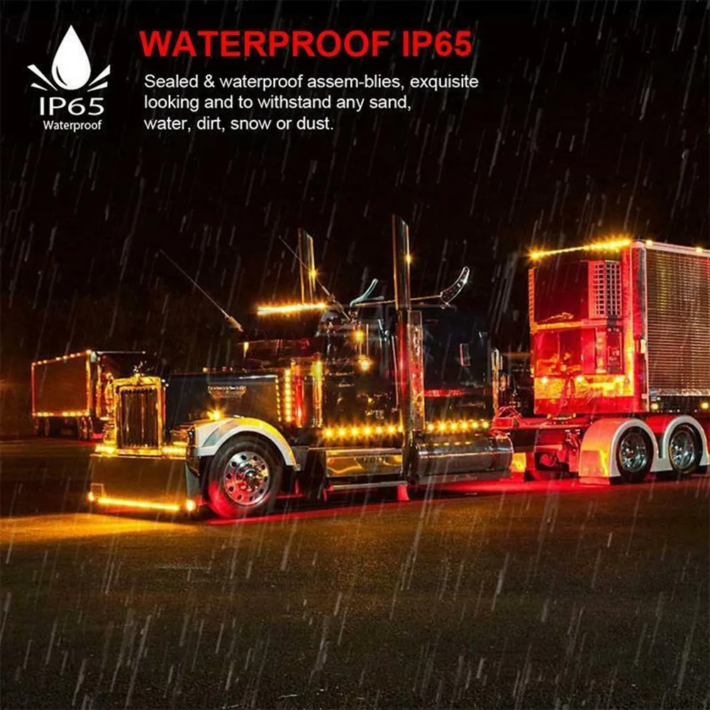 2pcs Yellow/white LED Side Marker Clearance Light Lamp Indicator Truck Trailer 24V 12V Waterproof LED Side Marker Lights
2pcs Yellow/white LED Side Marker Clearance Light Lamp Indicator Truck Trailer 24V 12V Waterproof LED Side Marker Lights