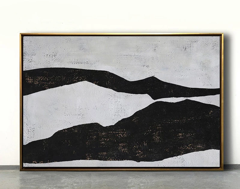 Original Art Abstract Painting Black and White Minimalist Painting Canvas Art, Abstract Wall Art Modern Home Decor
Original Art Abstract Painting Black and White Minimalist Painting Canvas Art, Abstract Wall Art Modern Home Decor
