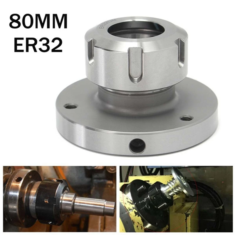 ER32 80MM Diameter Collet Chuck Compact Lathe Tight Tolerance CNC Bearing Steel Clamping Milling Tool 8cm x 5cm
ER32 80MM Diameter Collet Chuck Compact Lathe Tight Tolerance CNC Bearing Steel Clamping Milling Tool 8cm x 5cm