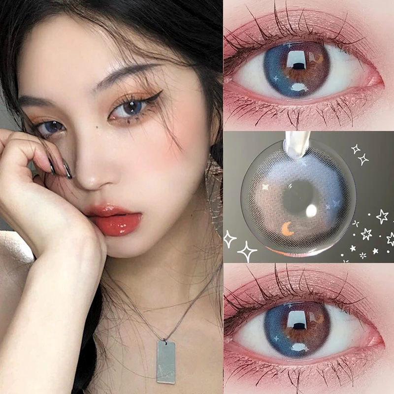 2pcs/pair Colored Eye Contacts Star Moon gradient Yearly Natural Looking Makeup Colorful Contacts for Eyes Hot-selling
2pcs/pair Colored Eye Contacts Star Moon gradient Yearly Natural Looking Makeup Colorful Contacts for Eyes Hot-selling