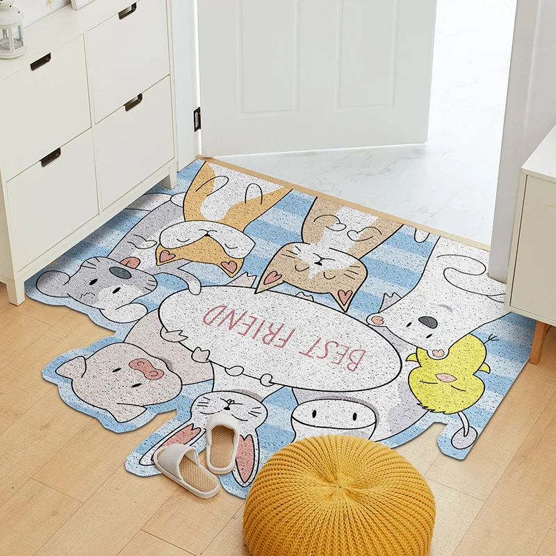 PVC Cartoon Front Door Mat Vinyl Entrance Doormat Non-slip Hallway Bathroom Mat Kitchen Mats Cute Floor Mat Home Welcome Mat
PVC Cartoon Front Door Mat Vinyl Entrance Doormat Non-slip Hallway Bathroom Mat Kitchen Mats Cute Floor Mat Home Welcome Mat