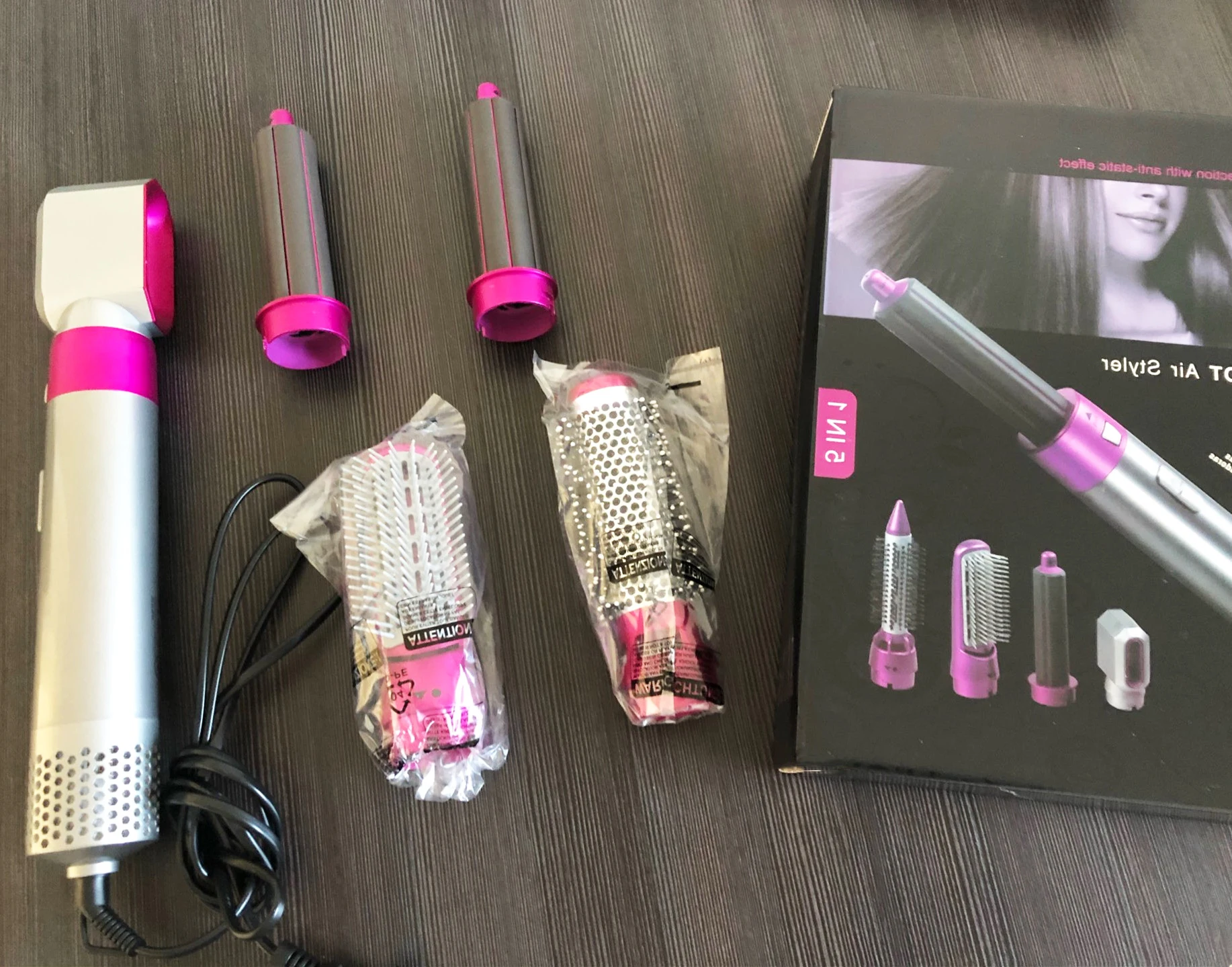 Automatic Hair Curler Curling Iron Hairdryer 5 In 1 Hair Dryer Brush Hot Air Brush Hairstyling Tools Hair Curlers for Women 2021
Automatic Hair Curler Curling Iron Hairdryer 5 In 1 Hair Dryer Brush Hot Air Brush Hairstyling Tools Hair Curlers for Women 2021
