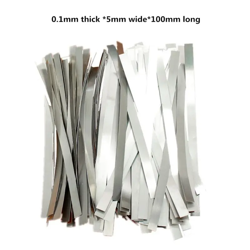 1Bag Nickel Plated Steel Strip Nickel Strap Sheets for 18650 Lithium Battery Tab
1Bag Nickel Plated Steel Strip Nickel Strap Sheets for 18650 Lithium Battery Tab