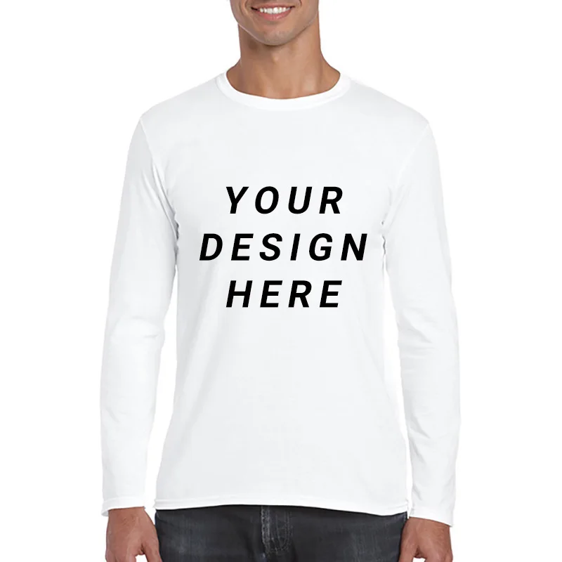 Men Classic Long Sleeve T-shirt Custom Your Photo Text Printing Personalized Customized Thirts Male Tops Euro Size XS-2XL
Men Classic Long Sleeve T-shirt Custom Your Photo Text Printing Personalized Customized Thirts Male Tops Euro Size XS-2XL