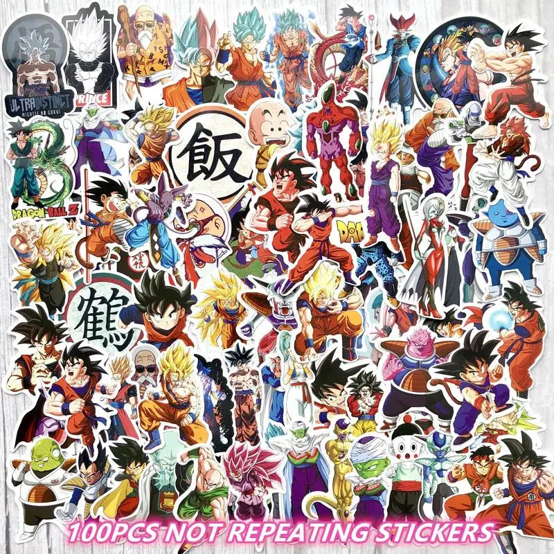 100PCS Dragonball Doodle Do not repeat personality PVC waterproof sticker car motorcycle trolley case cartoon graffiti sticker
100PCS Dragonball Doodle Do not repeat personality PVC waterproof sticker car motorcycle trolley case cartoon graffiti sticker