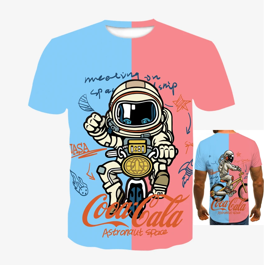 2021 3D Astronaut Printed Short Sleeve Tshirt Hip Hop Couples T-Shirts Harajuku Casual Fashion T Shirt Tops Plus Size 100-6XL
2021 3D Astronaut Printed Short Sleeve Tshirt Hip Hop Couples T-Shirts Harajuku Casual Fashion T Shirt Tops Plus Size 100-6XL