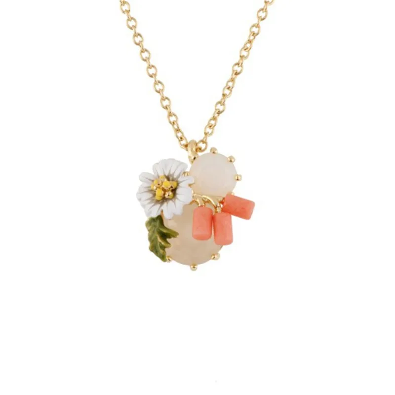 Enamel glaze fresh white flower daisy pink tassel green leaf gem simple 925 silver needle earring earring gift
Enamel glaze fresh white flower daisy pink tassel green leaf gem simple 925 silver needle earring earring gift