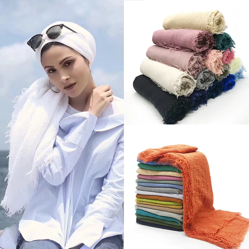 2021 Cotton Blend Soft Jersey Scarf Hijabs Winkle Muslim Fashion Head Wraps Long Scarves Shawl Turban Solid Color Women Headband
2021 Cotton Blend Soft Jersey Scarf Hijabs Winkle Muslim Fashion Head Wraps Long Scarves Shawl Turban Solid Color Women Headband