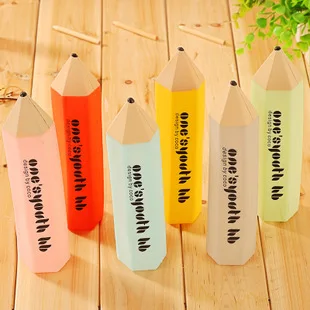 Cute pencil style silicone pencil bag storage case for kids Stationery office school supplies Escolar Papelaria
Cute pencil style silicone pencil bag storage case for kids Stationery office school supplies Escolar Papelaria