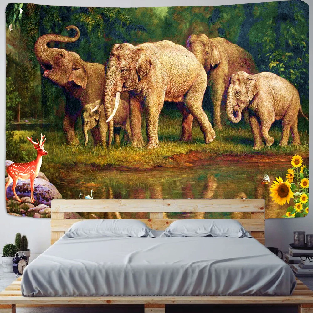 Гобелен с изображением слона в стиле бохо, мандала, Настенный 3D гобелен с изображением леса и животных, Большой Настенный Ковер, домашний На...
Гобелен с изображением слона в стиле бохо, мандала, Настенный 3D гобелен с изображением леса и животных, Большой Настенный Ковер, домашний На...