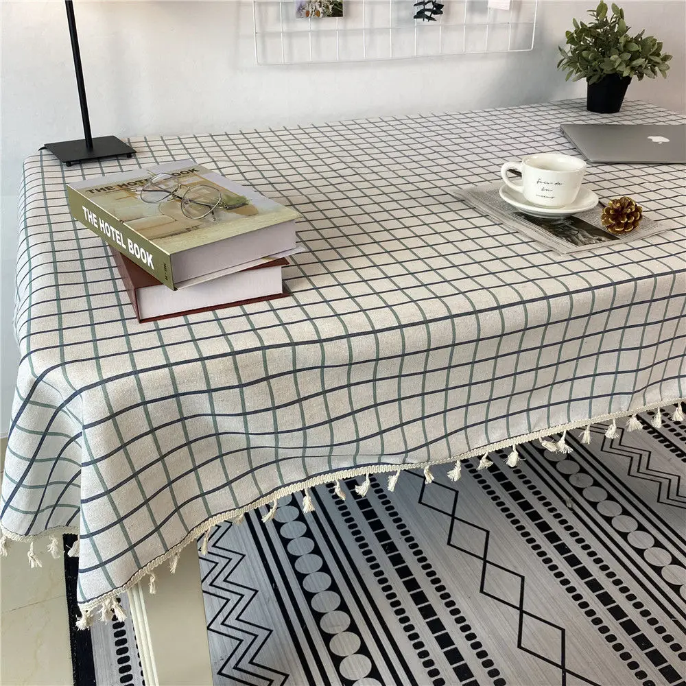 Simple Nordic table cloth cotton linen Plaid tea table cloth table cloth small fresh long square lace table cloth
Simple Nordic table cloth cotton linen Plaid tea table cloth table cloth small fresh long square lace table cloth