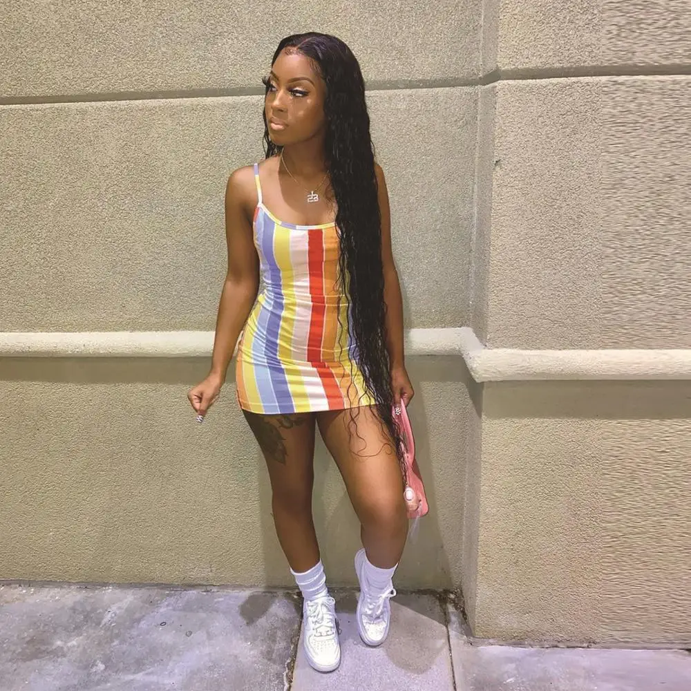 Sexy Women Dress Peint Striped Leopard Spaghetti Straps Bodycon Mini Dress Dresses For Women Summer Beach Clothes
Sexy Women Dress Peint Striped Leopard Spaghetti Straps Bodycon Mini Dress Dresses For Women Summer Beach Clothes