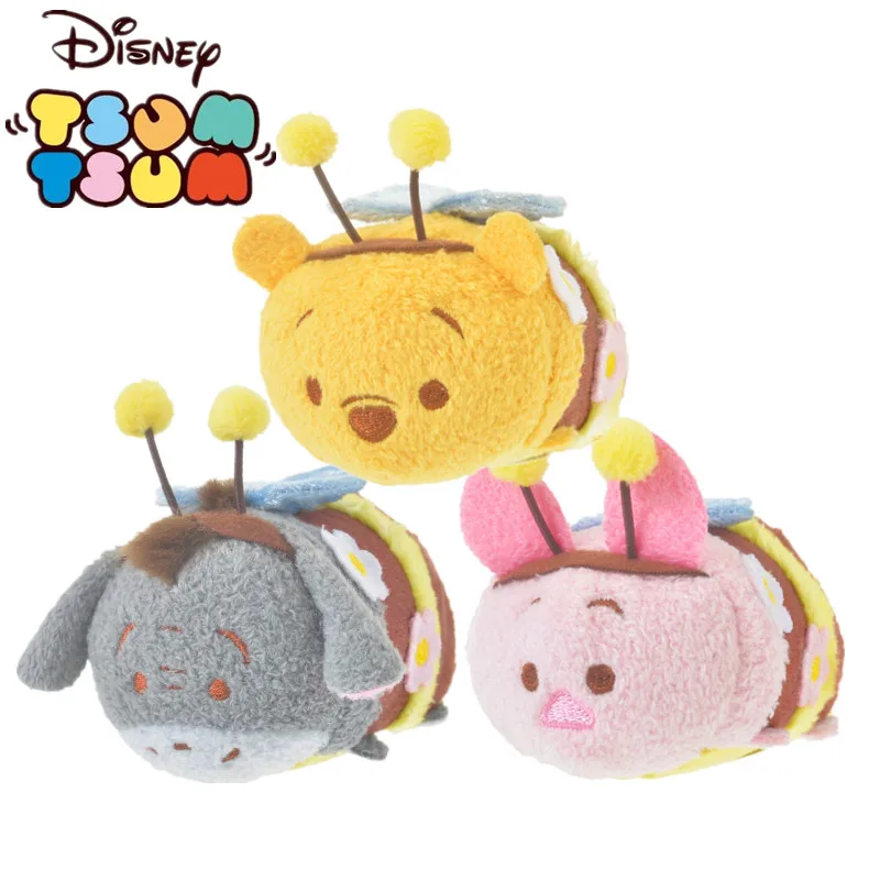 

Disney Tsum Tsum Cartoon Character Winnie Pooh Cute Tiger Donkey COS Bee Plush Dolls Pendant Cute Screen Wipe Gifts Kids Toy