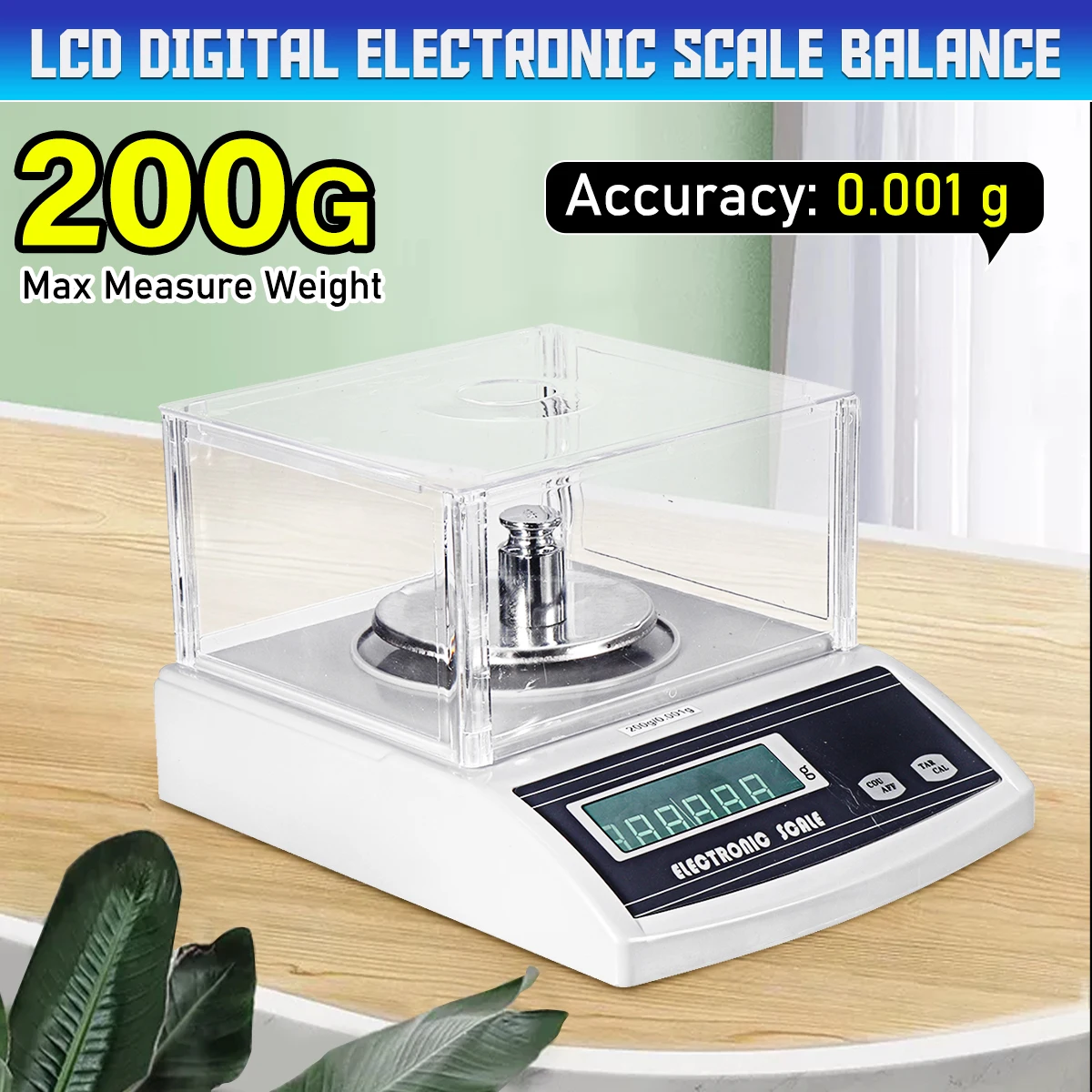 Solid 200 x 0.001 g 1mg Lab Precision-Scale Analytical Balance Digital Precision Scale Electronic Scale
Solid 200 x 0.001 g 1mg Lab Precision-Scale Analytical Balance Digital Precision Scale Electronic Scale