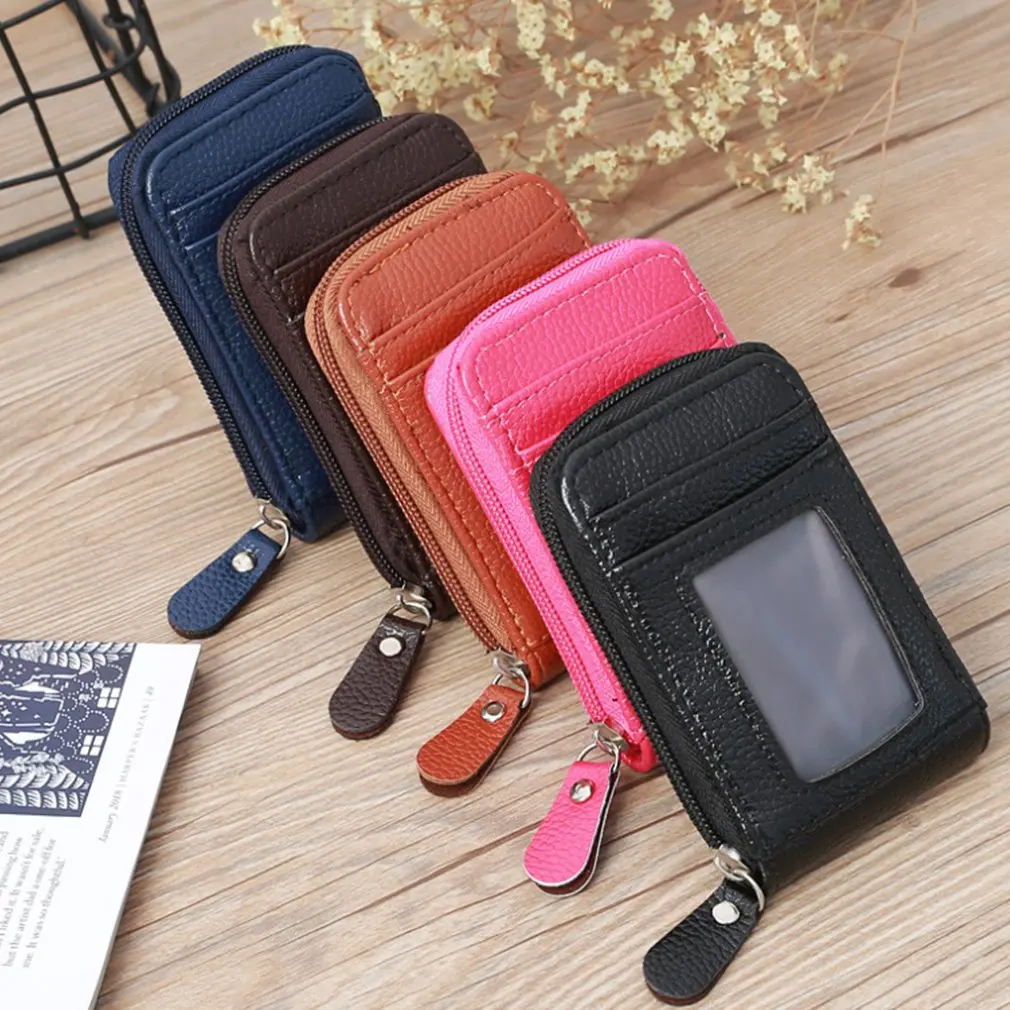 Korean Women's Short Card Case Oil Leather Organ Card Case Vertical Version Practical And Beautiful Ladies Clutch
Korean Women's Short Card Case Oil Leather Organ Card Case Vertical Version Practical And Beautiful Ladies Clutch
