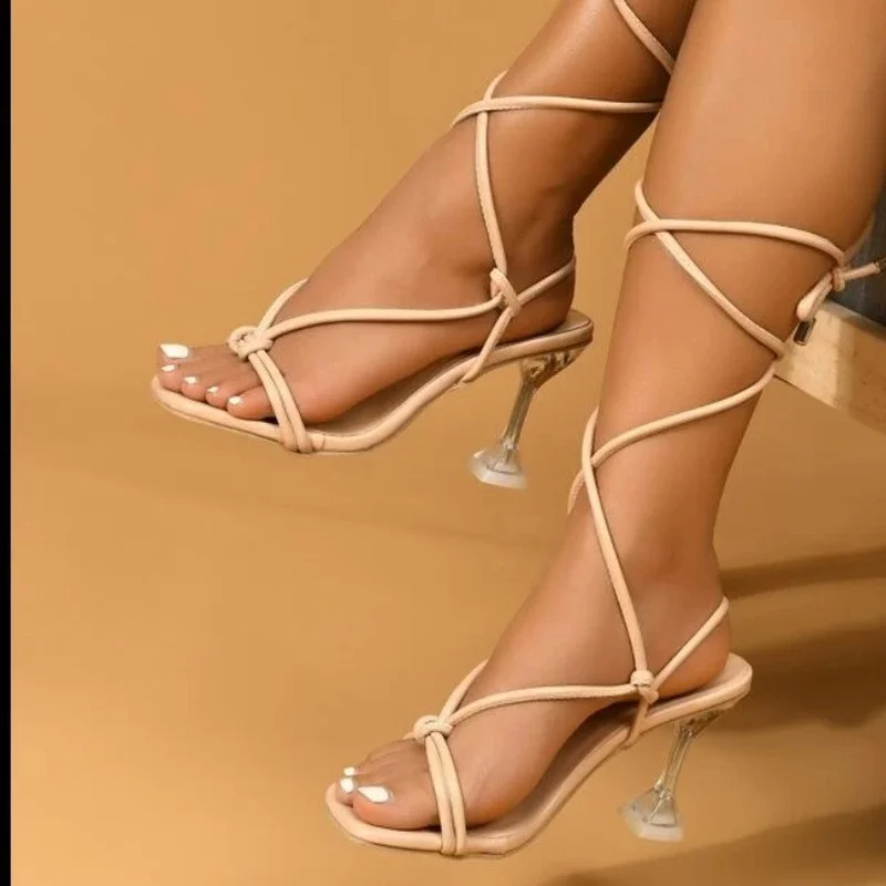 Women's High-heeled Shoes, Fashionable Square-toe Stiletto Cross-lace Type Shallow Mouth Type Non-slip Comfortable Casual Shoes
Women's High-heeled Shoes, Fashionable Square-toe Stiletto Cross-lace Type Shallow Mouth Type Non-slip Comfortable Casual Shoes