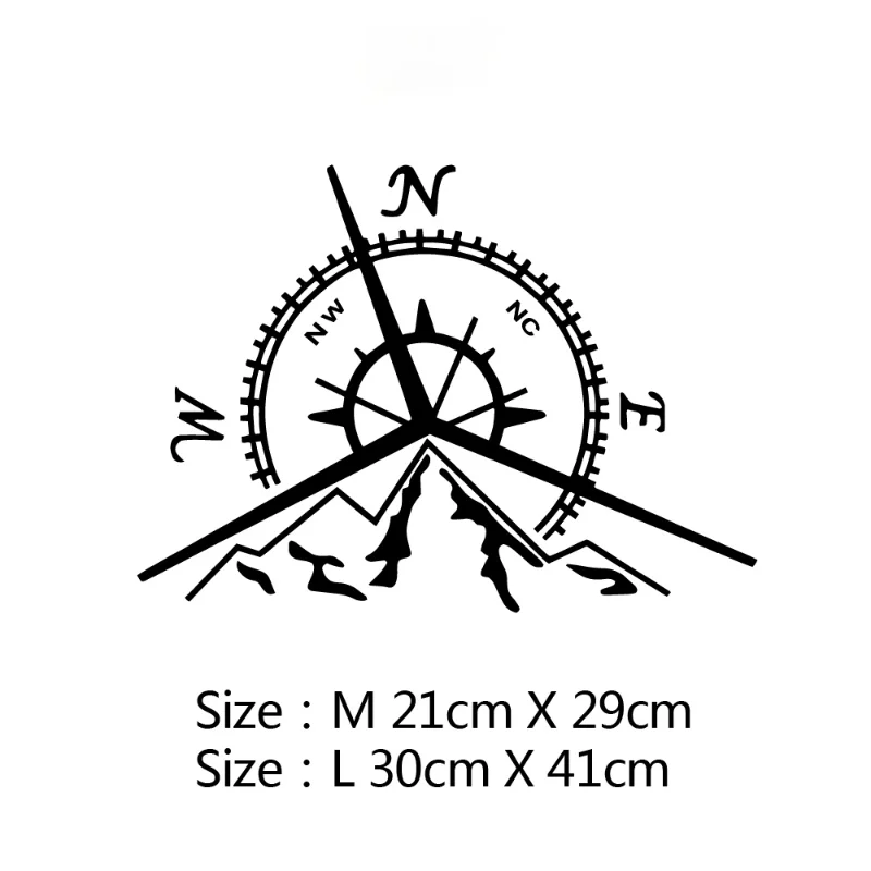 Adventure Sports Compass Car Sticker Wrap Vinyl Mountain Car-Styling Auto Engine Cover Door Window Large 
Adventure Sports Compass Car Sticker Wrap Vinyl Mountain Car-Styling Auto Engine Cover Door Window Large