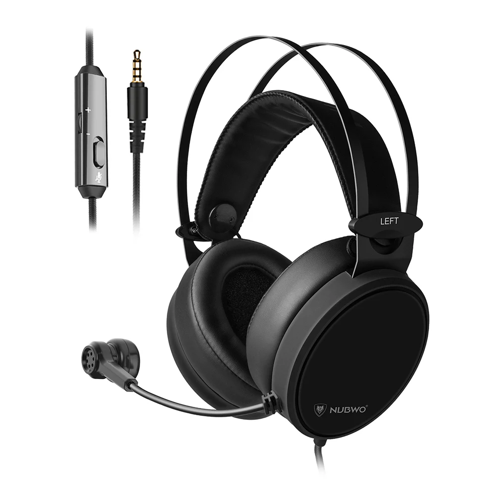 NUBWO N7 3.5mm Wired Gaming Headset Deep Bass Headphones On Ear Stereo Music Earphone w/ Mic for PS4 New Xbox One PC Smart Phone
NUBWO N7 3.5mm Wired Gaming Headset Deep Bass Headphones On Ear Stereo Music Earphone w/ Mic for PS4 New Xbox One PC Smart Phone