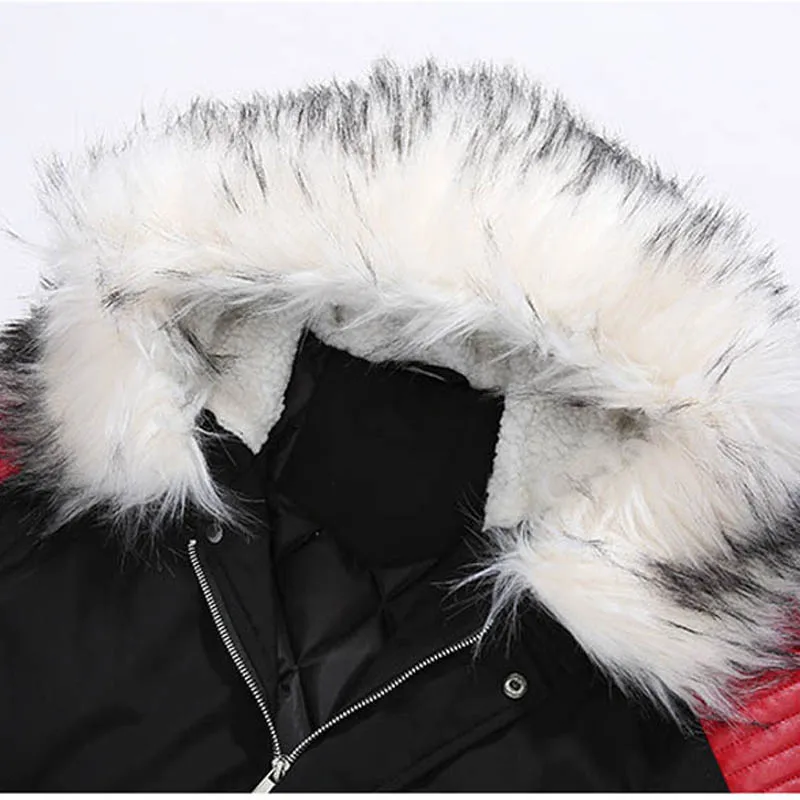

Brand Pop Winter Jacket Men Thicken Warm Parkas VogueLong Outwear Hooded Collar Jackets And Coats Men Veste Homme WholeTide