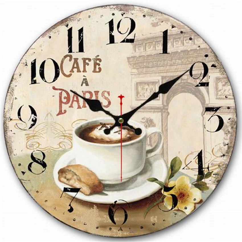 Wood Wall Clock 12 "vintage French Country Cafe Paris Kitchen Clocks Shabby Chic Large Decorative Roman Numerals Analog
Wood Wall Clock 12 "vintage French Country Cafe Paris Kitchen Clocks Shabby Chic Large Decorative Roman Numerals Analog