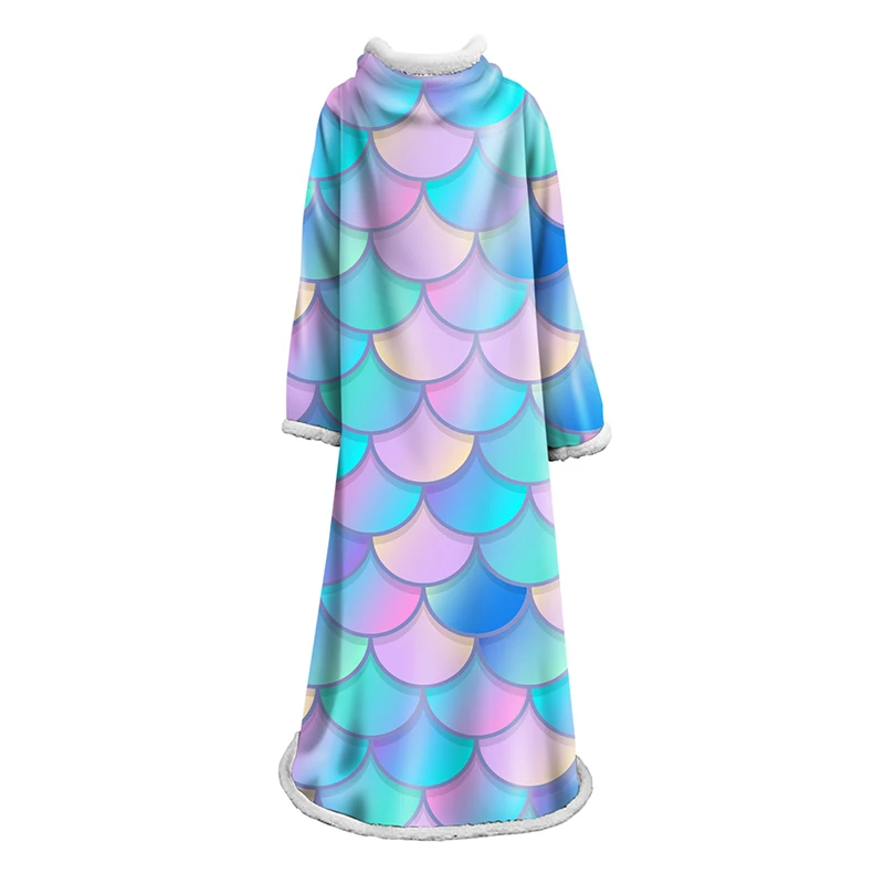 Luxury Winter Blankets 3D Mermaid Scales Colorful Sleeve Blanket Home Adults Wearable Funny Print Portable Travel Blankets
Luxury Winter Blankets 3D Mermaid Scales Colorful Sleeve Blanket Home Adults Wearable Funny Print Portable Travel Blankets