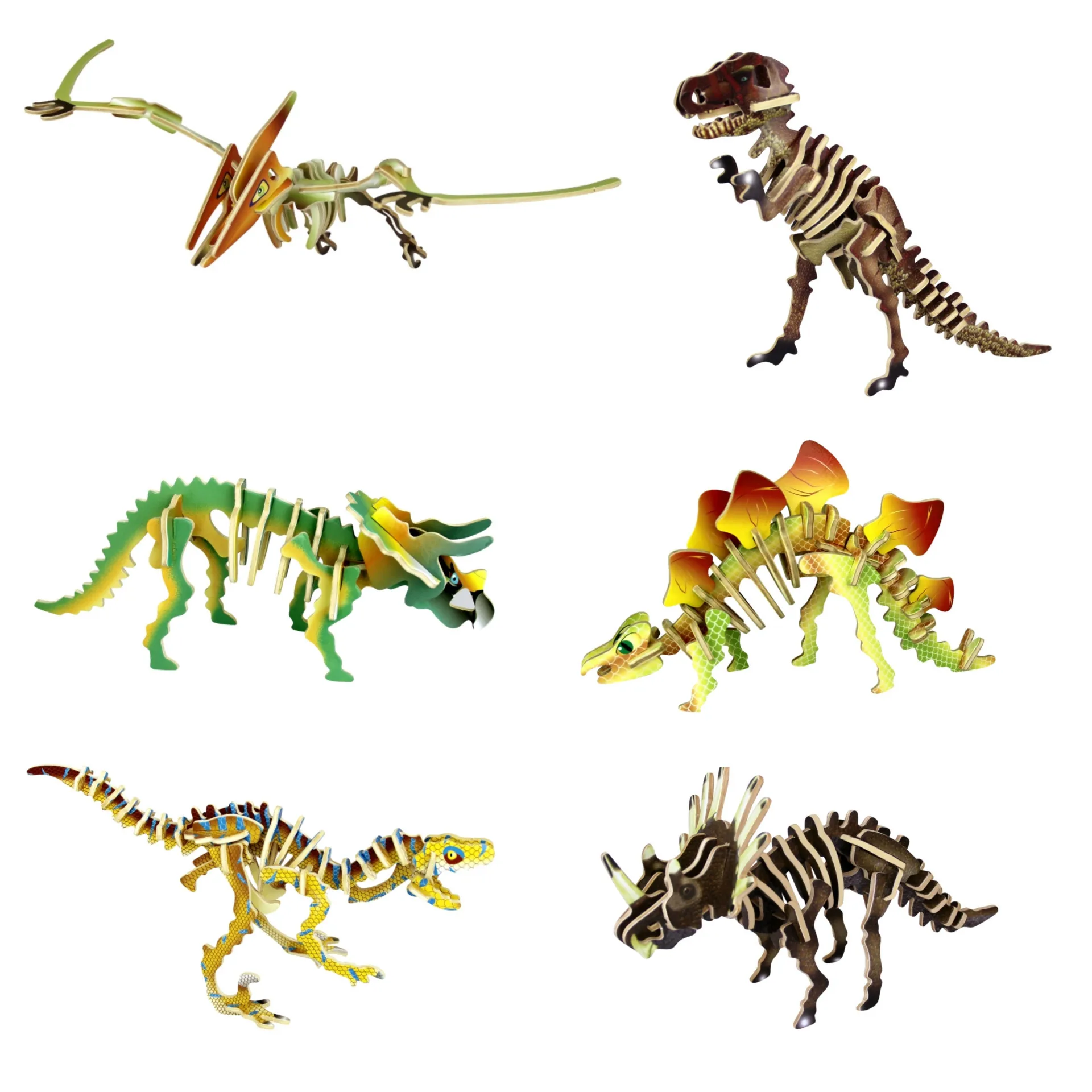 Wooden Educational Toys 3D Three-dimensional Jigsaw Puzzle Plug-in Dinosaur Children Science Education Manual DIY P130
Wooden Educational Toys 3D Three-dimensional Jigsaw Puzzle Plug-in Dinosaur Children Science Education Manual DIY P130