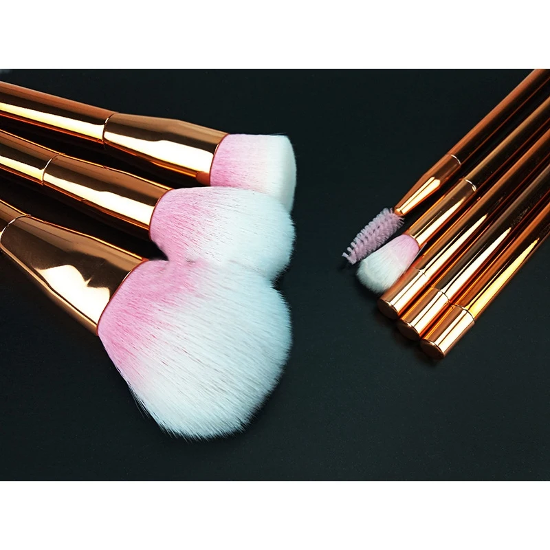 15 Rose Gold Makeup Brushes, High-Grade Metallic Handle Hair Makeup Brush Set
15 Rose Gold Makeup Brushes, High-Grade Metallic Handle Hair Makeup Brush Set