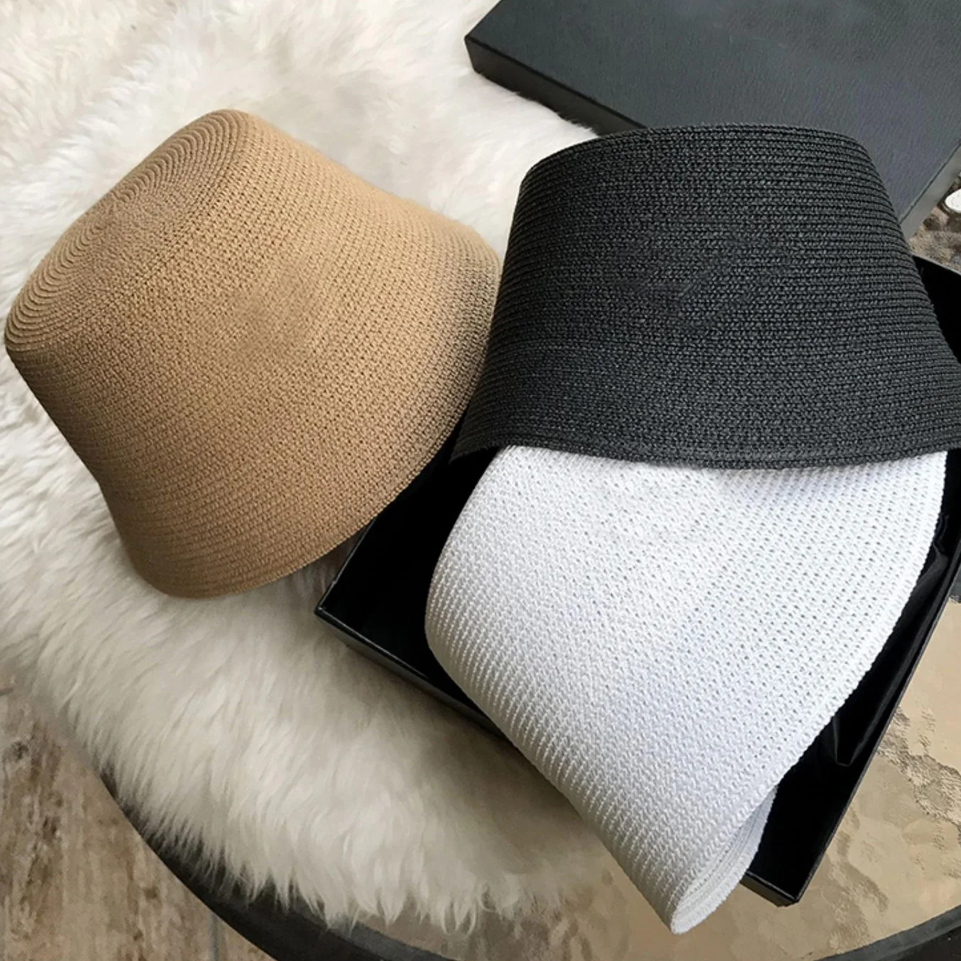 Woven Fisherman Hat Foldable Straw Hat Logo Inverted Triangle Sunshade Beach Hat Bucket Hat for Women
Woven Fisherman Hat Foldable Straw Hat Logo Inverted Triangle Sunshade Beach Hat Bucket Hat for Women