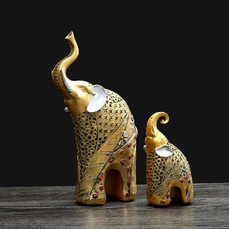 Resin Crafts European Antique Mother and Child Elephant Ornaments Home Living Room Wine Cabinet Partitions
Resin Crafts European Antique Mother and Child Elephant Ornaments Home Living Room Wine Cabinet Partitions