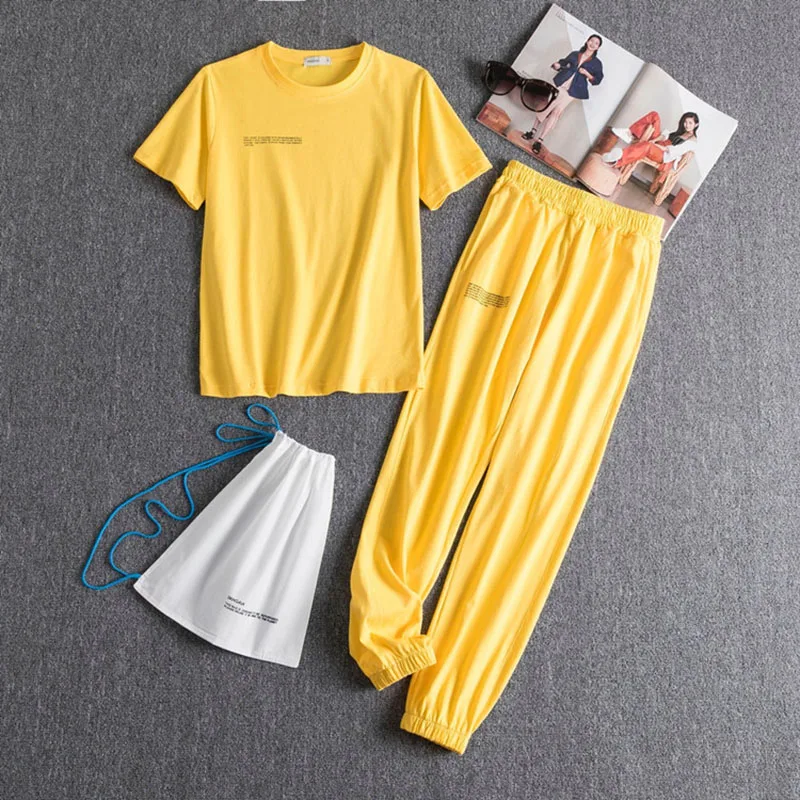 O-Neck T-Shirts Full Length Sweatpants Women Two Piece Set Spring Summer LOGO Clothes Tracksuits
O-Neck T-Shirts Full Length Sweatpants Women Two Piece Set Spring Summer LOGO Clothes Tracksuits