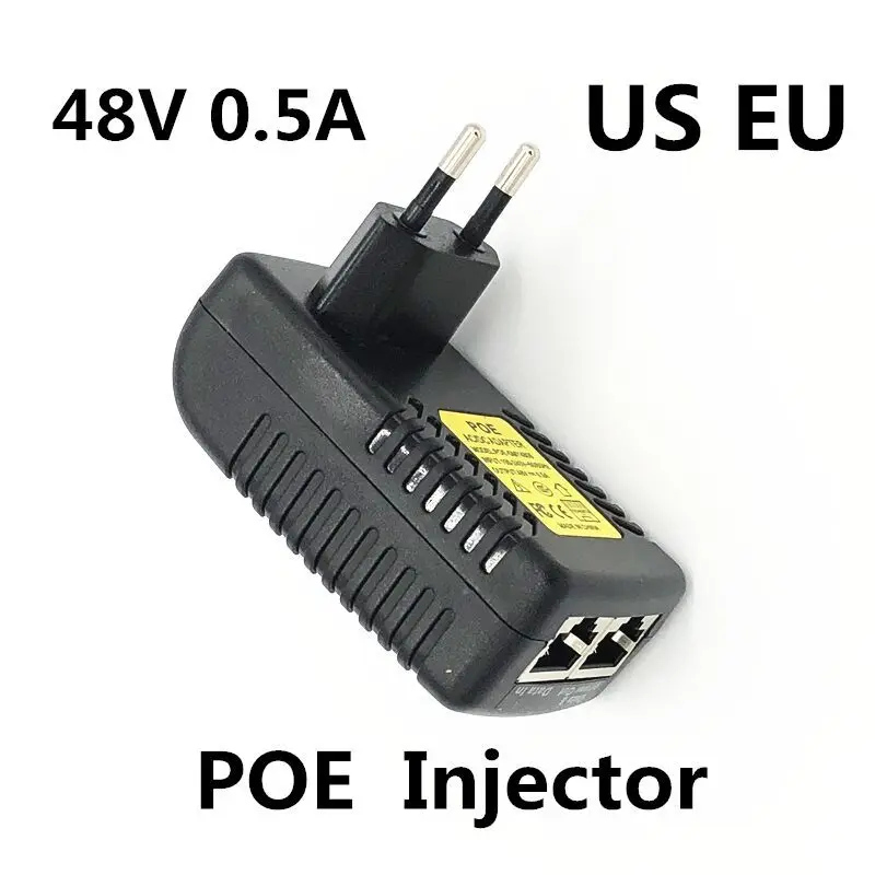 CCTV Security Surveillance PoE Power Supply 48V 0.5A 24W POE Wall Plug POE Injector Ethernet Adapter IP Camera Phone US EU Plug
CCTV Security Surveillance PoE Power Supply 48V 0.5A 24W POE Wall Plug POE Injector Ethernet Adapter IP Camera Phone US EU Plug