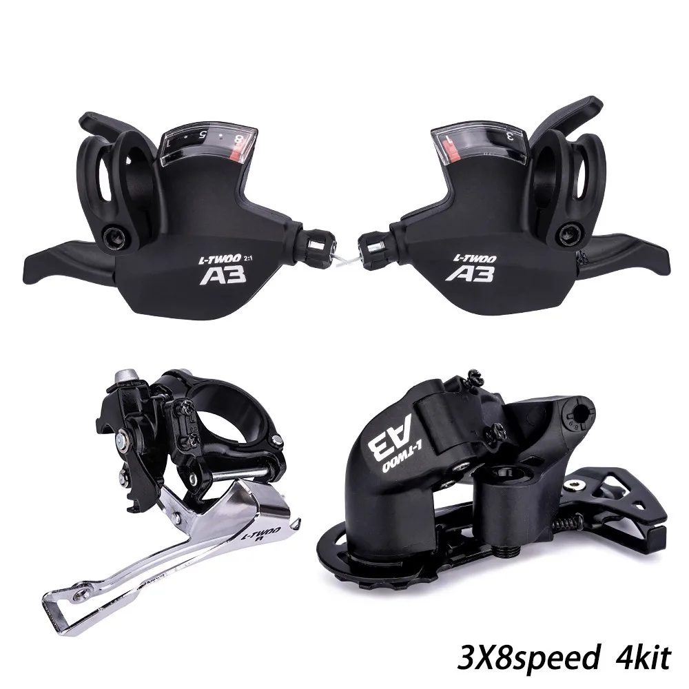 Mtb Bike Front Rear Shifter Levers Derailleur 3x8 Speed 24s Shifting Groupset Mountain Bicycle Variable Speed 8v Capacity 32T
Mtb Bike Front Rear Shifter Levers Derailleur 3x8 Speed 24s Shifting Groupset Mountain Bicycle Variable Speed 8v Capacity 32T