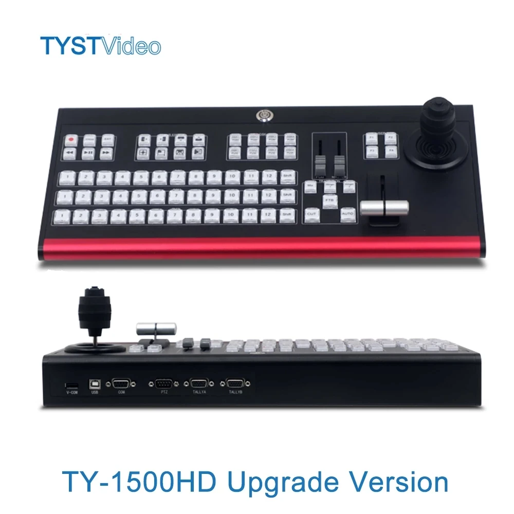 TV-1500HD Switcher Control panel of Vmix Recording Equipment 4K Virtual studio Recording Switcher for Live Broadcast New Media
TV-1500HD Switcher Control panel of Vmix Recording Equipment 4K Virtual studio Recording Switcher for Live Broadcast New Media