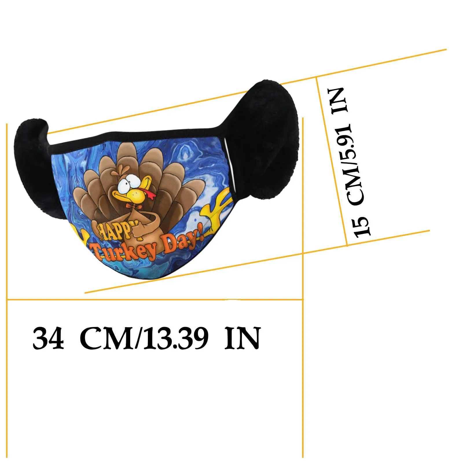 1PC Unisex Adult's Winter Mask Thanksgiving Printing Mask for Protection Warm Hanging Earloop Mask
1PC Unisex Adult's Winter Mask Thanksgiving Printing Mask for Protection Warm Hanging Earloop Mask