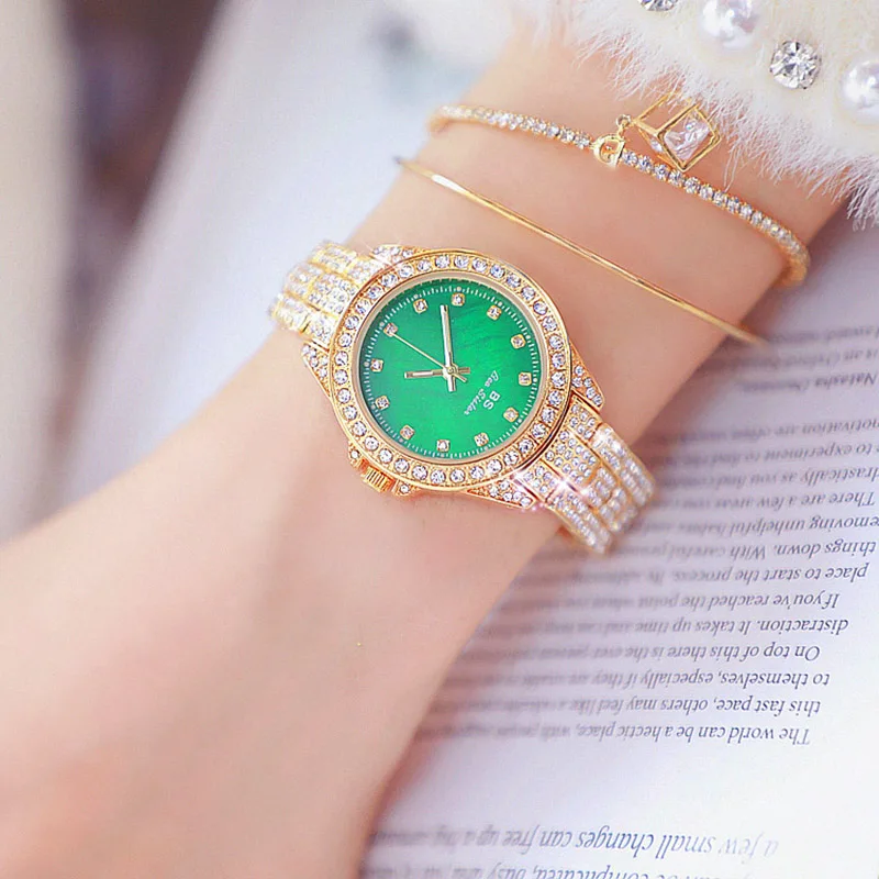 Женские наручные часы montre femme relogios Роскошные с бриллиантами элегантные кварцевые