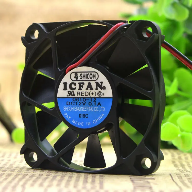 SHICOH ICFAN 0610 12 DC12V 0.1A 6010 6 см вентилятор охлаждения Бесплатная