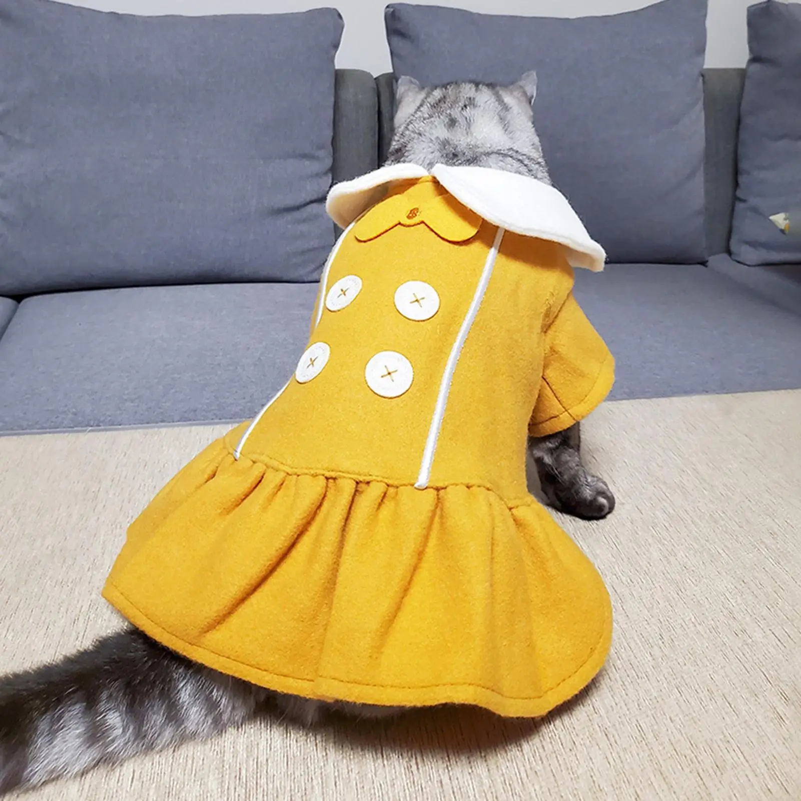 Осеннее платье для домашних животных, кошек, принцесс, отложной воротник, галстук-бабочка, юбка, одежда для собак, платья для домашних питомц...
Осеннее платье для домашних животных, кошек, принцесс, отложной воротник, галстук-бабочка, юбка, одежда для собак, платья для домашних питомц...