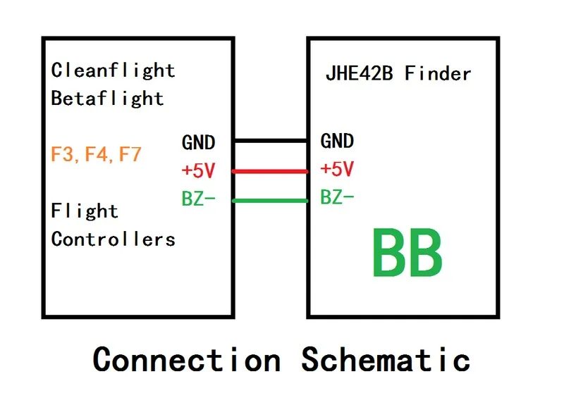 Jhe42b _ s Finder 5V Super громкий звонок Tracker 110dB светодиодный ным зуммером для FPV дрона