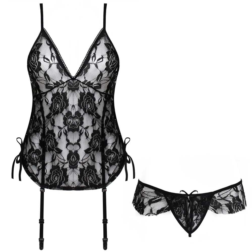 Новый Для женщин кружевная Цветочная сетка шить Нижнее белье Комплект кукольного белья с открытой спиной, Lenceria сексуальные подвязки стринг...
Новый Для женщин кружевная Цветочная сетка шить Нижнее белье Комплект кукольного белья с открытой спиной, Lenceria сексуальные подвязки стринг...