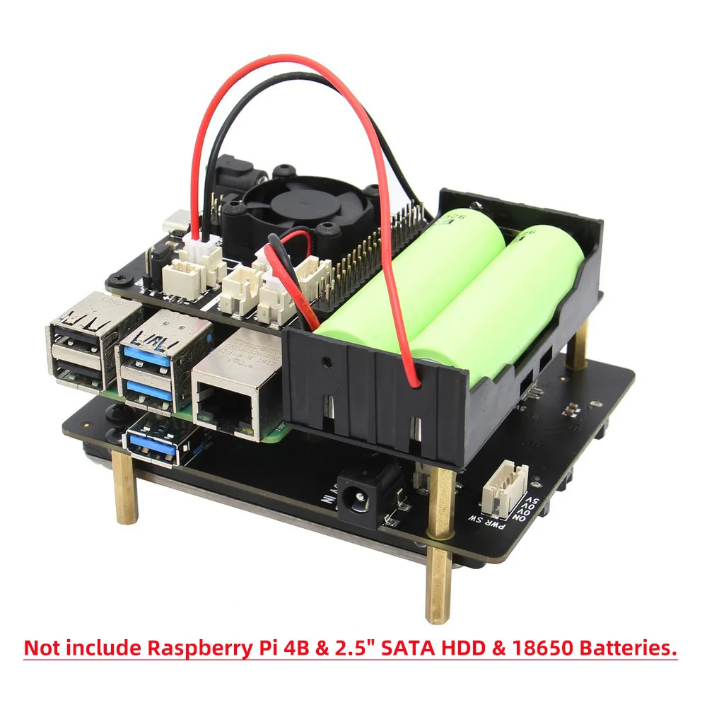 Raspberry Pi 2 5 дюймов жесткого диска SATA HDD/SSD X825 V2.0 щит + X708 UPS доска для 4 в заказе будет