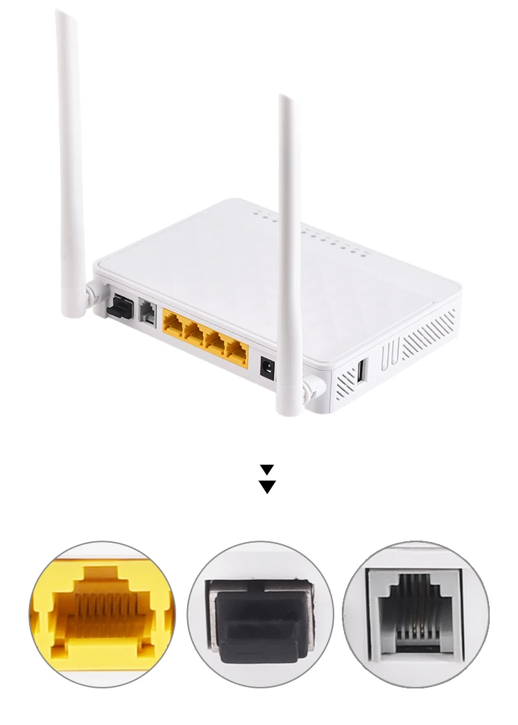 7 шт./лот дешевый OEM601GB 4 Wi Fi порта из оптоволокна ftth 4fe gpon 1ge + 3fe Gpon/ epon