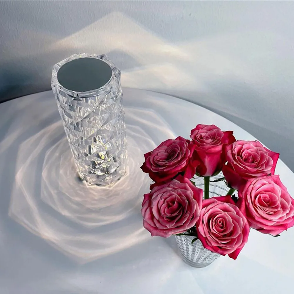 LED Crystal Table Lamp Diamond Rose Night Light Touch Atmosphere Bedside Bar For Bedroom Living Room
LED Crystal Table Lamp Diamond Rose Night Light Touch Atmosphere Bedside Bar For Bedroom Living Room